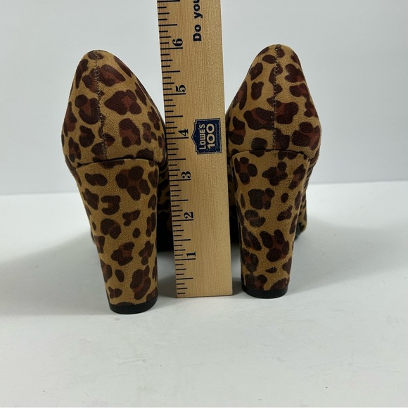 Merona Leopard Print Chunky Heels, Size 8.5 - Picture 8 of 8